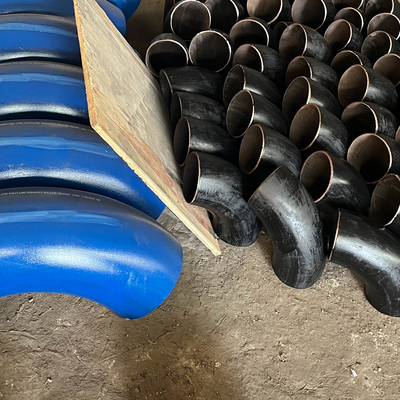 Round Connection ANSI Mild Steel 90 Degree Elbow Polished