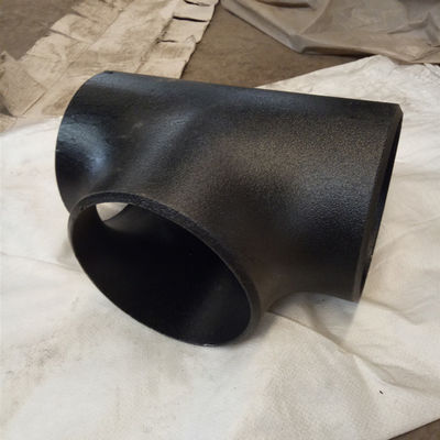Carbon Steel Pipe Fittings Butt Weld Connection Black Color